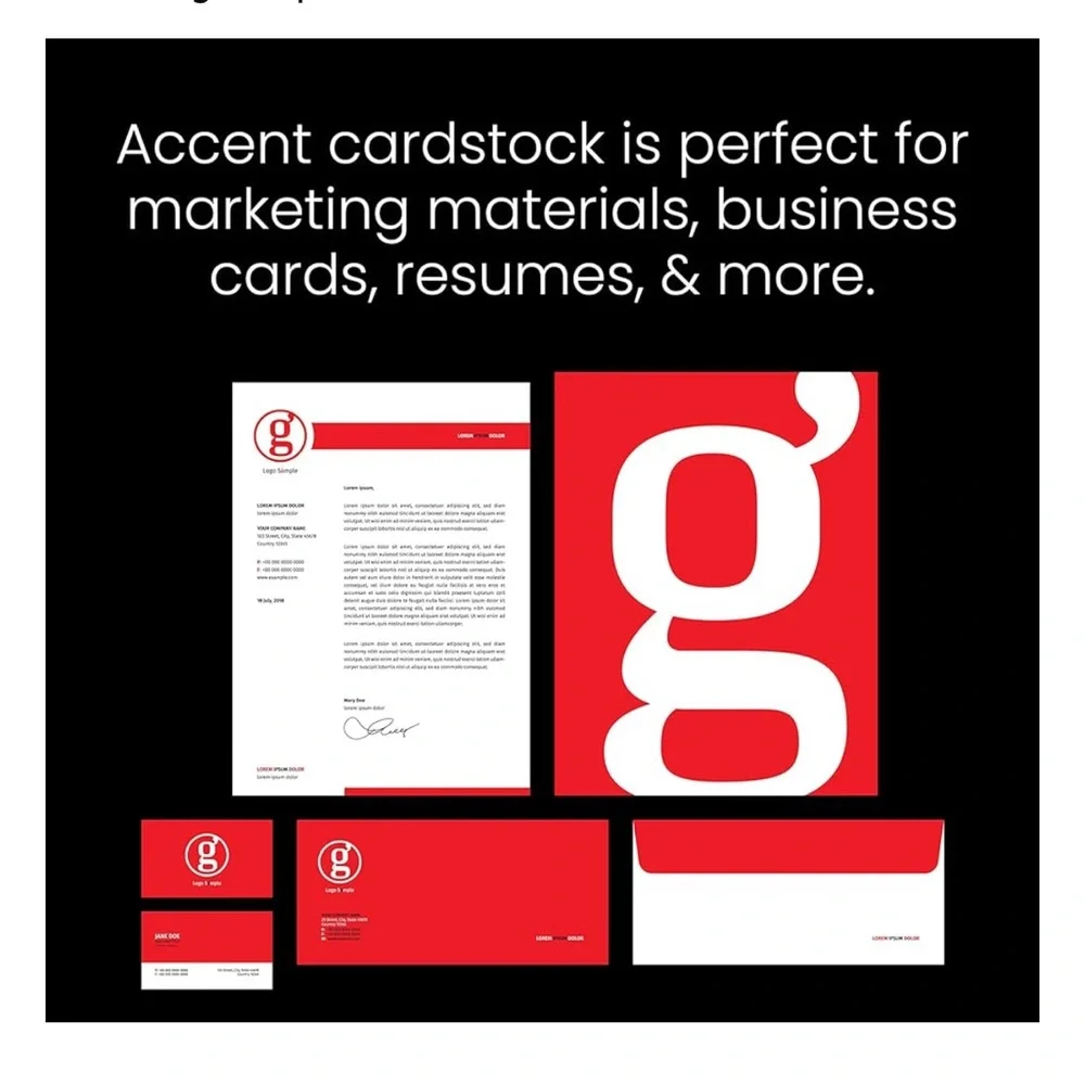 White Silk Matte Card Stock Paper Inkjet Printer 8.5”x11” - 100+ Pages